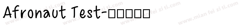 Afronaut Test字体转换